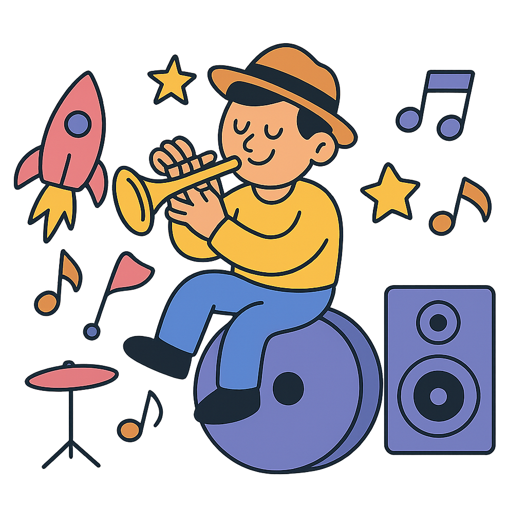 Astronaut in the air